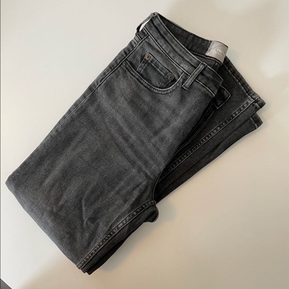 EVERLANE high rise straight Jean